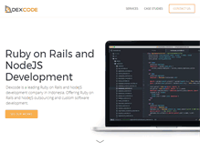 Tablet Screenshot of dexcode.com